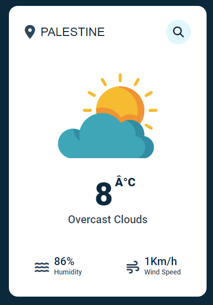 Advanced Weather App using CSS and JavaScript Main